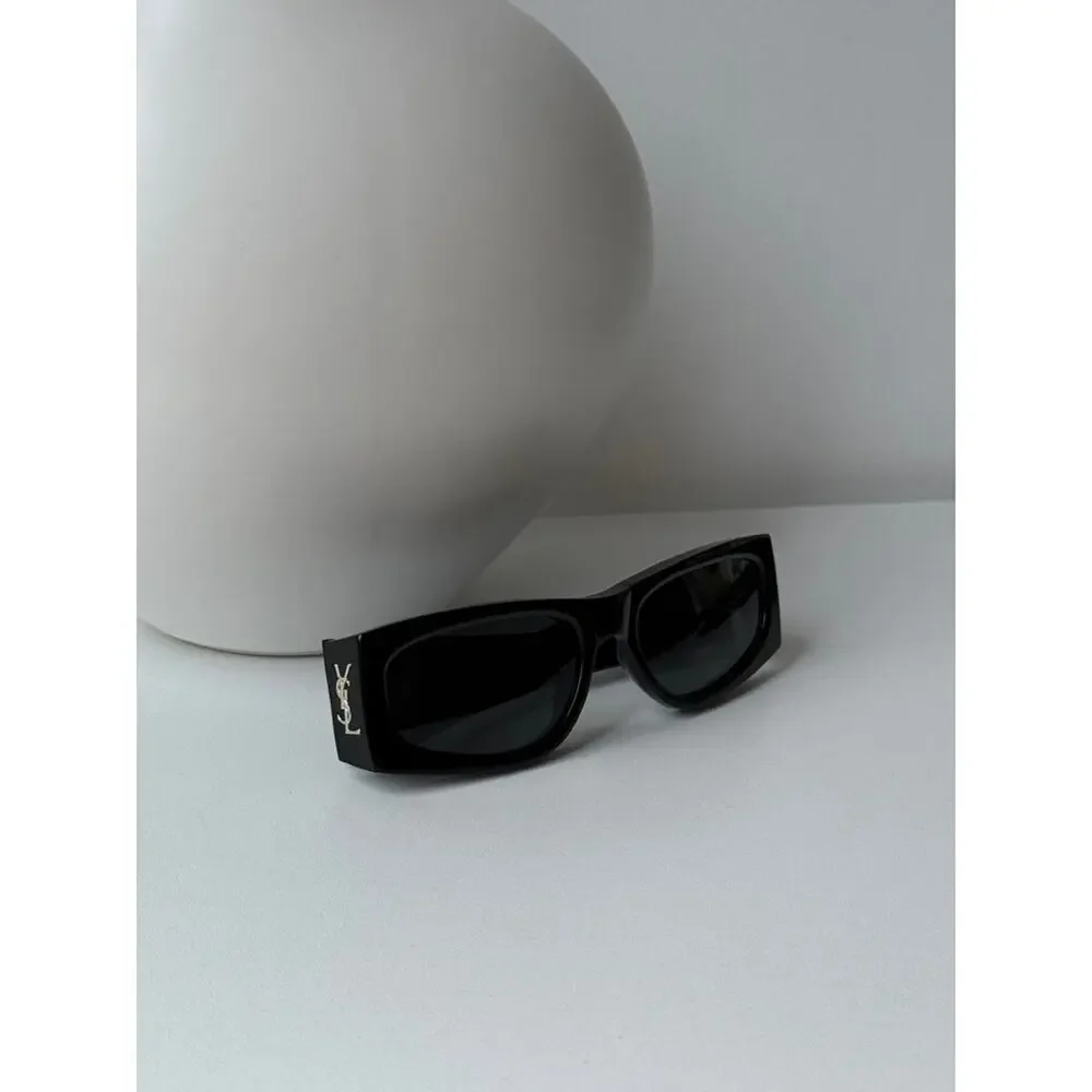 NEW Saint Laurent SLM140 Black Gold Sunglasses